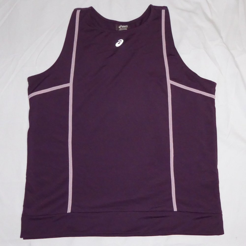 ASICS NEW STRONG 92 TANK TOP TENNIS PICKLEBALL PURPLE PLUM/ROSE SHIRT TOP XL